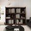 Bibliothèque à 10 tablettes. Rangez vos livres et objets de collection. Panneau de particules de 15 mm Finition durable. 51,66 "X 11,55" 46,37. Conservez les articles en bon état. Étagères pratiques.-714125843