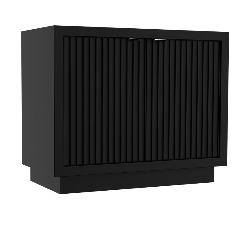 Lecrieú Single Bath Vanity, Noir, Champagne Bronze, 42"