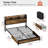 Antioch Bed Frame with 2 Underbed Drawers & 2 Bedside Drawers, Modern Bed with Charging Station & LED Light-2069068976-2026665071