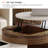 Lift Top Extendable Pedestal 2 Nesting Table Set with Storage-105341591