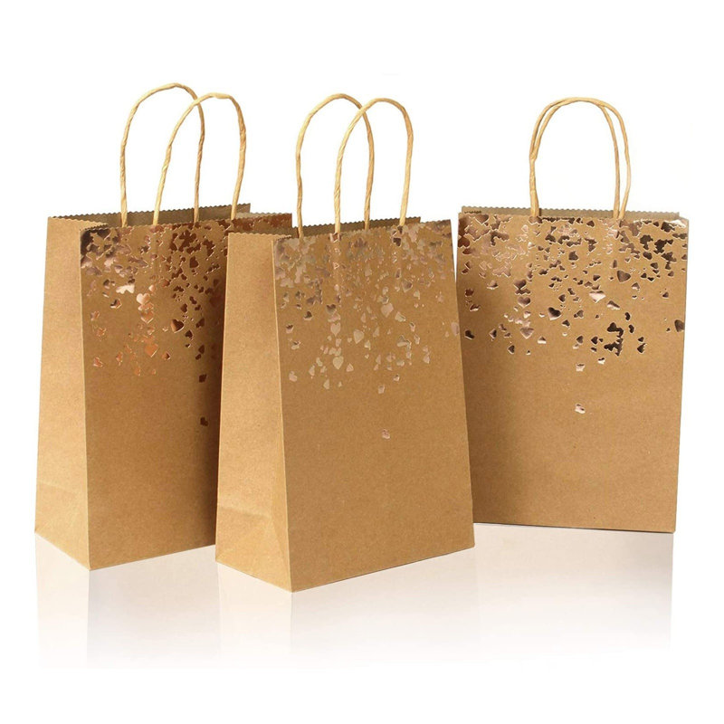 Gift Bags Kraft Paper Bags Birthday Wedding Christmas And Festive Celebrations