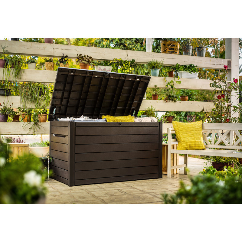 Ontario 870 L Resin Storage Box, Dark Brown