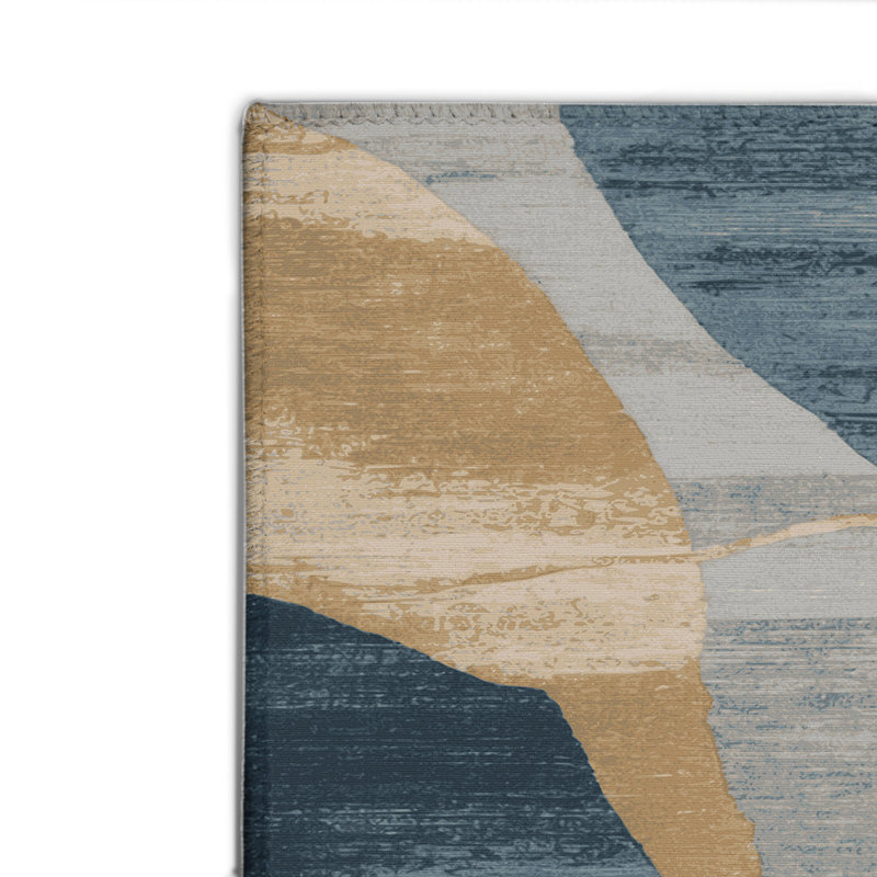 Watercolor Gray Indoor and Outdoor Area Rug, Rectangle 8' x 10'