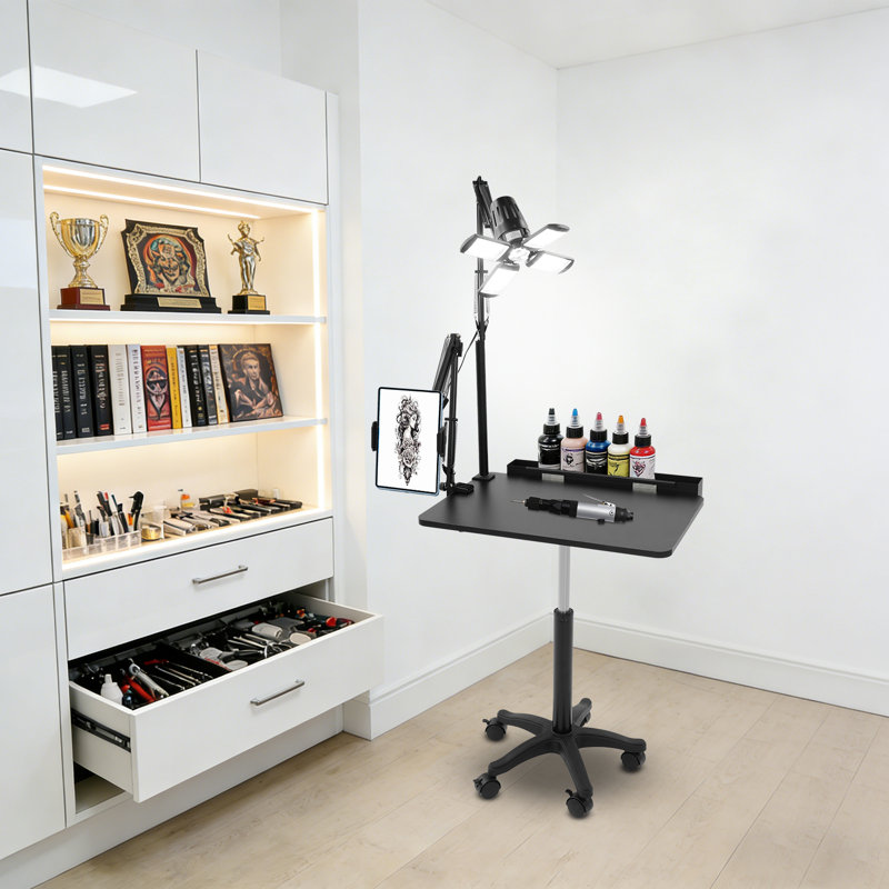 Poste de travail avec lumière DEL