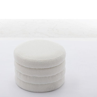 Solid + Manufactured Wood Accent Stool