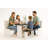 (yinuo)5-person Corner Dining Nook With Hidden Storage And Built-in Charging Port