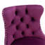 25 - 33 pouces de hauteur de siège réglable, matériau de velours, base, support de dossier, mauve, de 2 pour velours de cuisine de pub à la maison, îlot 2 pièces