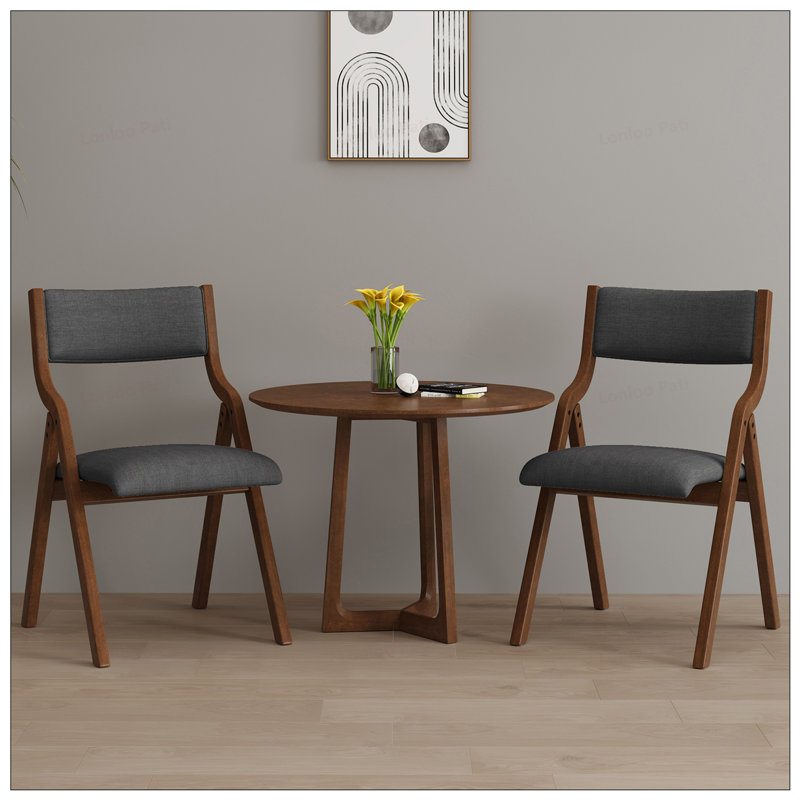 Chaises de salle à manger ergonomiques pliantes, peu encombrantes et portables, sans assemblage, paquet de 2 pour une utilisation polyvalente