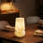 9.8'' Handcrafted Ambient Glass Mushroom Table Lamp with Dimmable Switch and E12 Lamp Holder for Bedroom Nightstands, Living Room Side Tables, Home Offices Desks or Contemporary Decor-1987500478