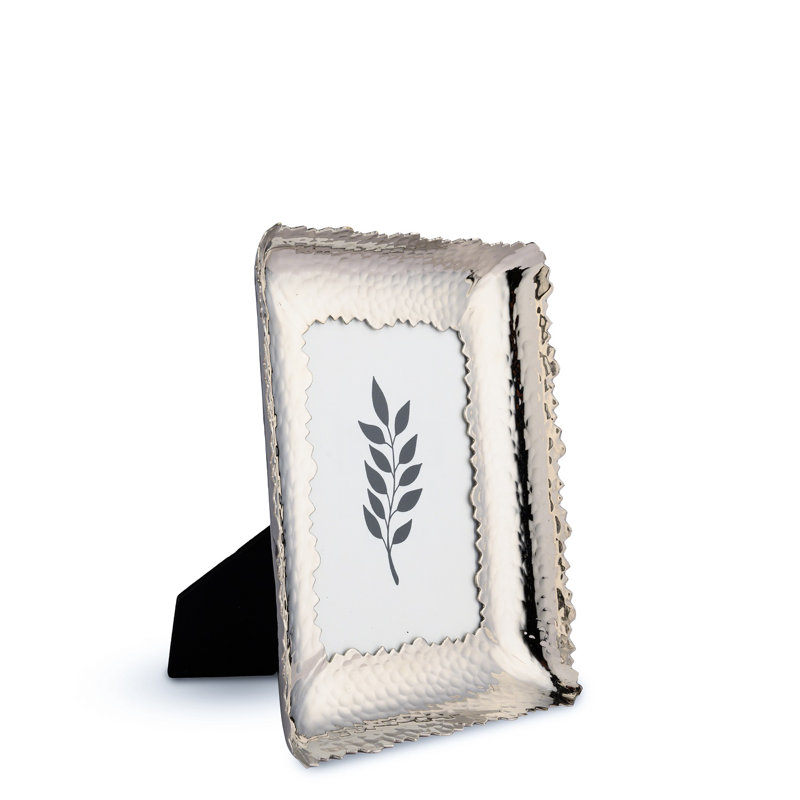 Cadre photo en laiton, 5 po x 7 po, Argent argent