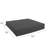  Chair Pad Cushion Set Of 2, 18" X 18" X 2.5", Premium Memory Foam Core With Waterfall Edge, Solstice Olefin, Patio Cushion For Outdoor Chairs-2076314424