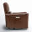 Santo Genuine Leather Swivel Power Recliner-107225107