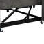 Lit gris avec support et fonction de charge réglable 52,8 po, 3 ports, 2 coussins lombaires, style-661410885