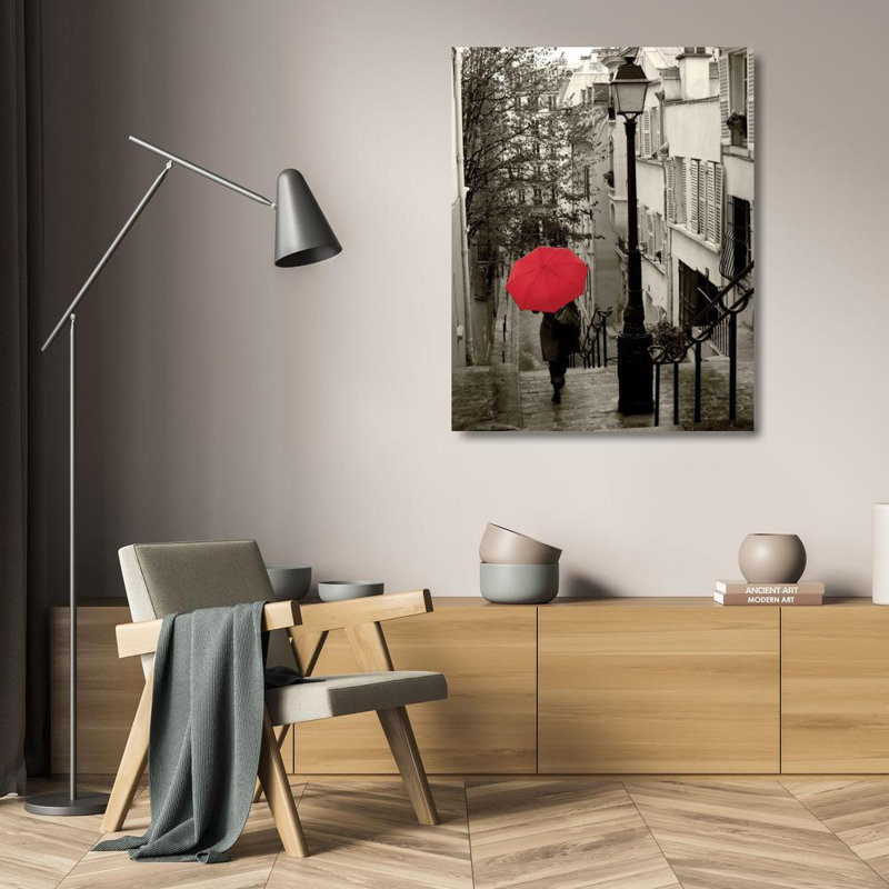 «Red Barrel Studio®», art sur toile tendue par la galerie Sue, Paris Stroll II, H 24 po x l 20 po