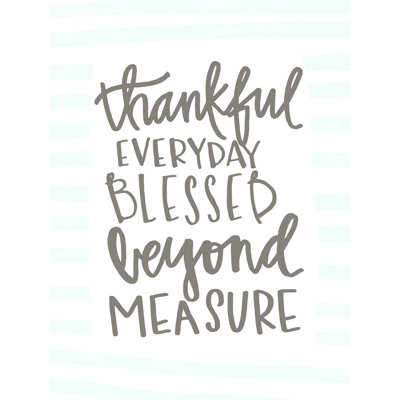 " Thankful Stripes Teal "