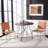 Ryland 18.5'' H Leather Upholstered Metal Armchair-458137248-458818717