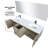 Lancy 72 in W x 20 in D Double Bath Vanity Top and Mirror-113284387