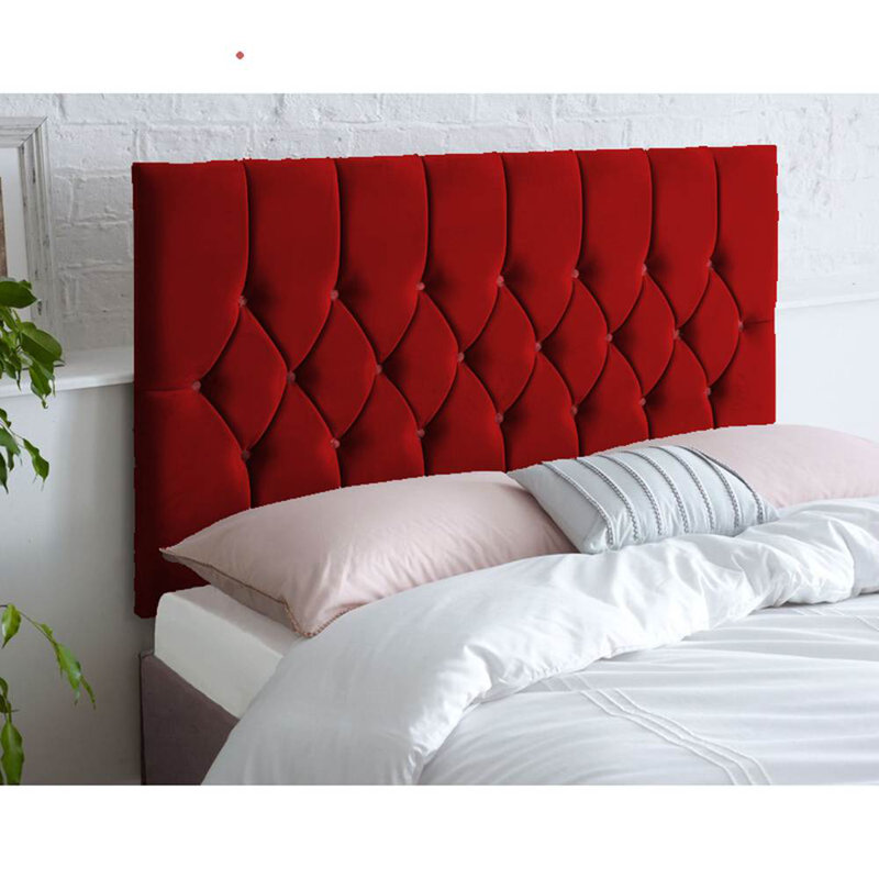 Linda Upholstered Headboard, Small Single (2'6), Burgundy