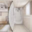 Tringle courbée de rideau de douche ajustable 63 po Design House-96139691