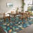 Machine Washable Rug Modern Leaf Area Rug Ultra-Thin Rug Durable Floor Carpet Easy-Cleaning Rug-2025189480