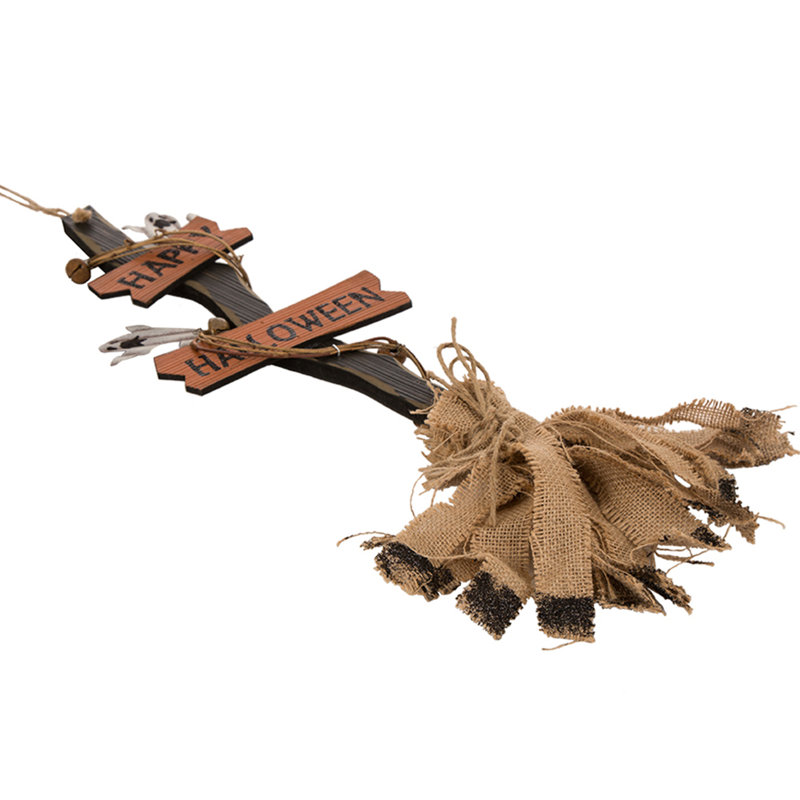 Décoration murale brosse en fer/bois