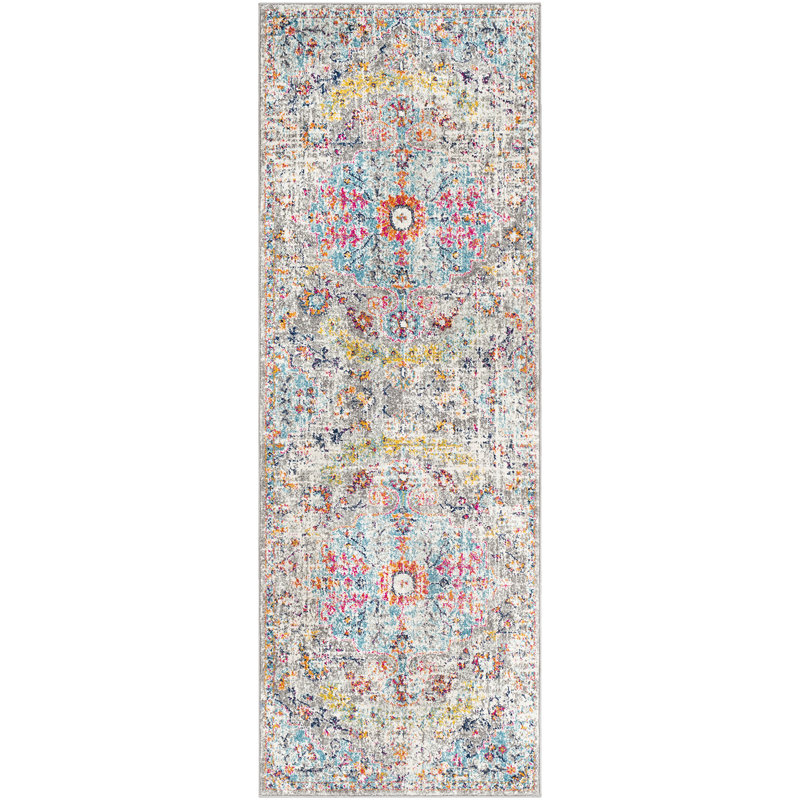 Carytown Power Loom Beige/Mustard Area Rug, Runner 78 x 220cm