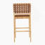 Ensemble de 2 tabourets de bar en bois Rieti