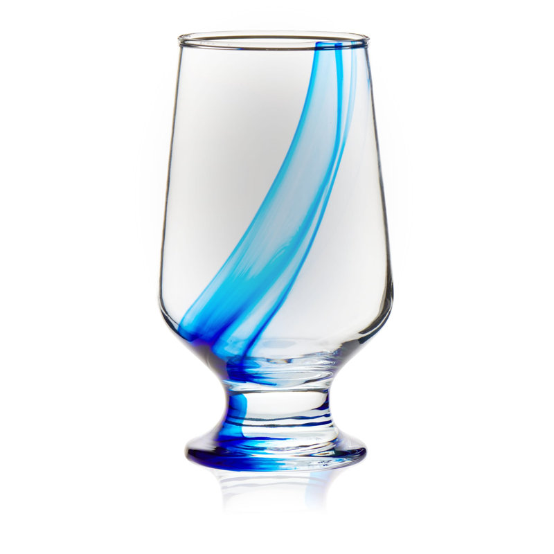 Libbey Blue Ribbon Goblet Beverage Glasses, 12.8 oz.