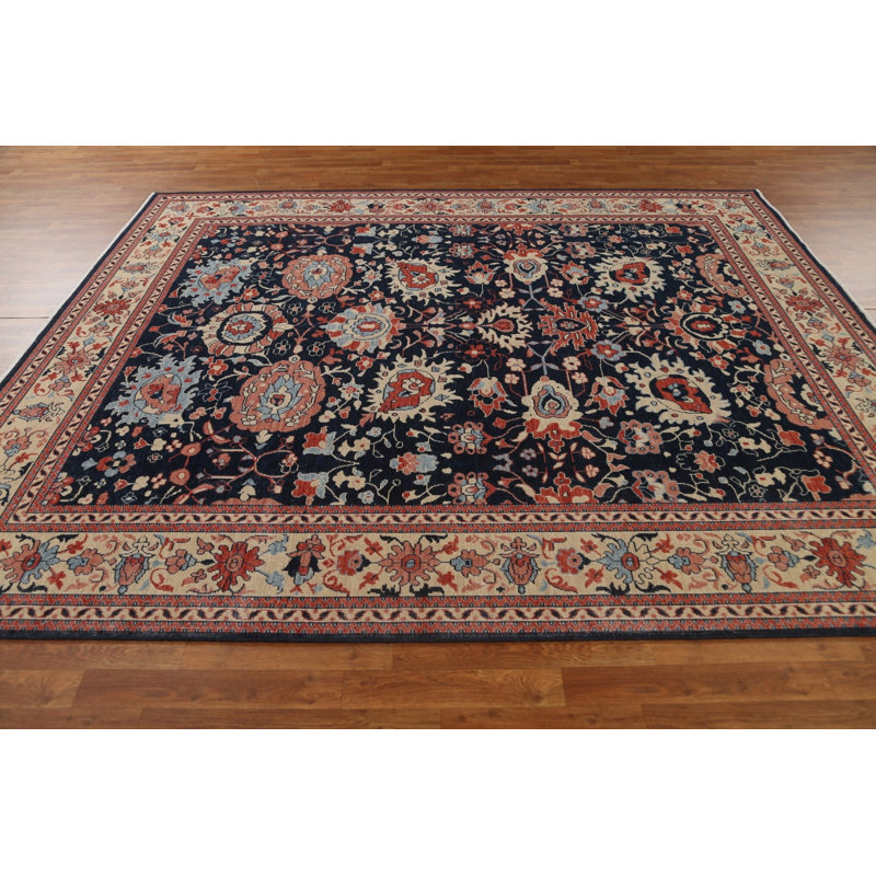 Tapis turc floral en laine noué à la main Sultanabad Ziegler 8 x 10