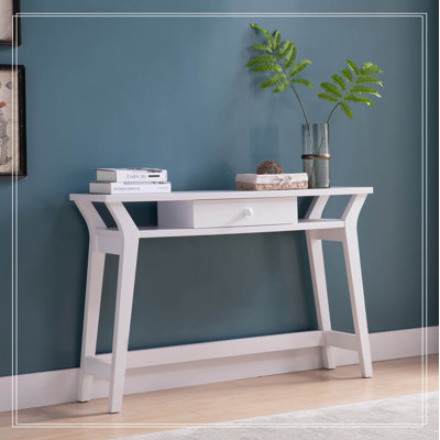 Versatile Console with Integrated Storage Compartments for Home Organization