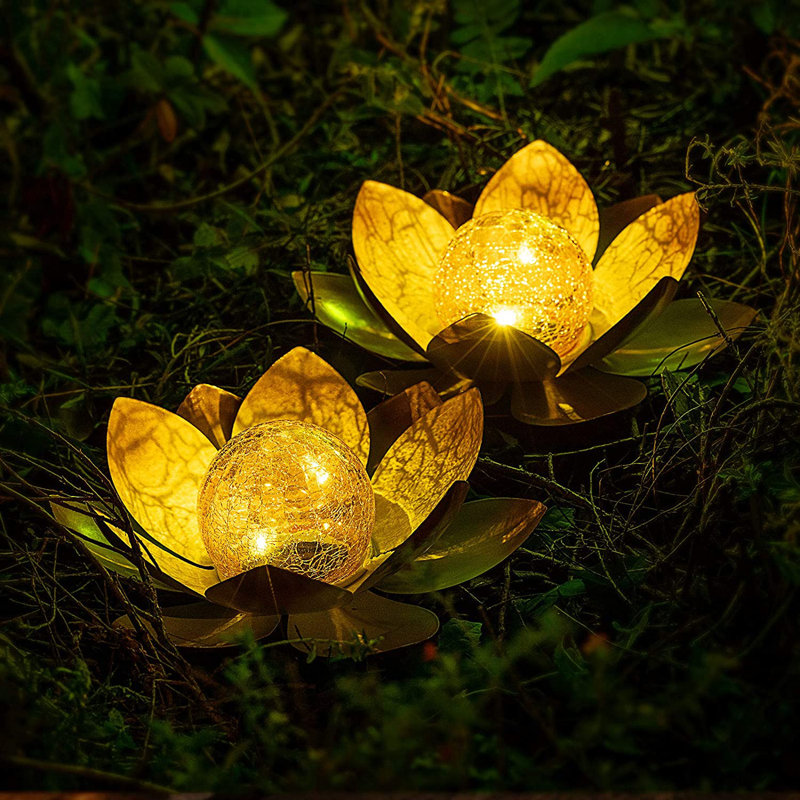 Yellow Solar Powered Pathway Light Pack