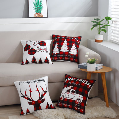  Housse de coussin Plaid
