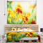 Tapisserie florale orange-28487947