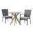 Howarth 2 - Person Acacia Wicker Patio Dining Set with Round Table , Cushions Included-1434024131