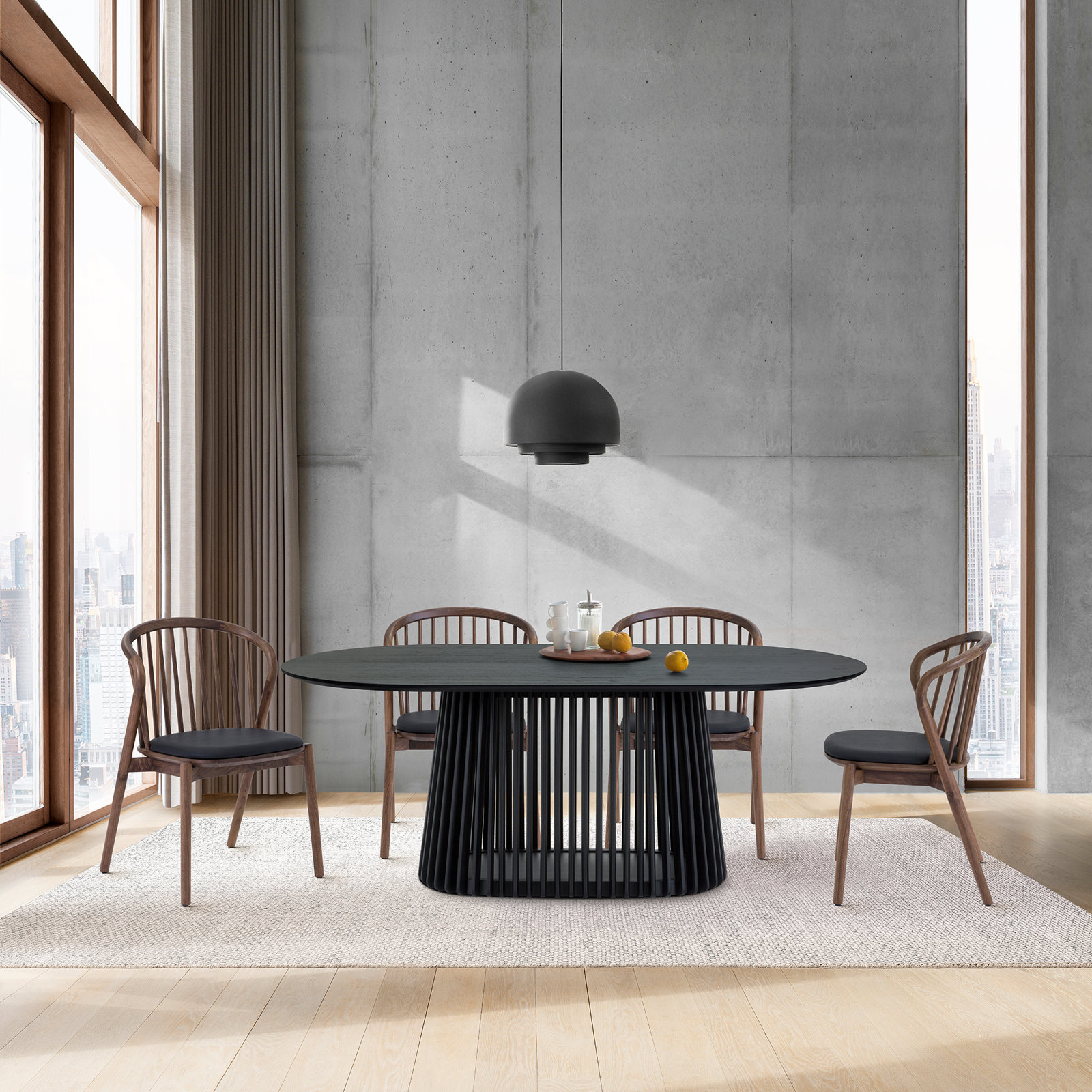 Bullough Walnut Dining Chair, Walnut