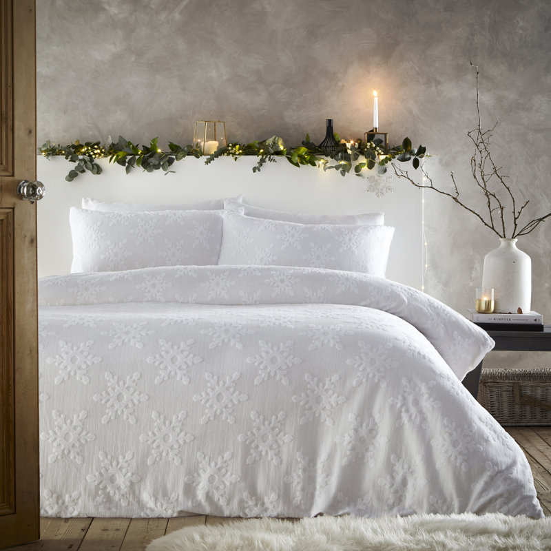 Cotton Abstract Duvet Cover Set with Pillowcases, King Duvet Cover + 2 Standard Pillowcases