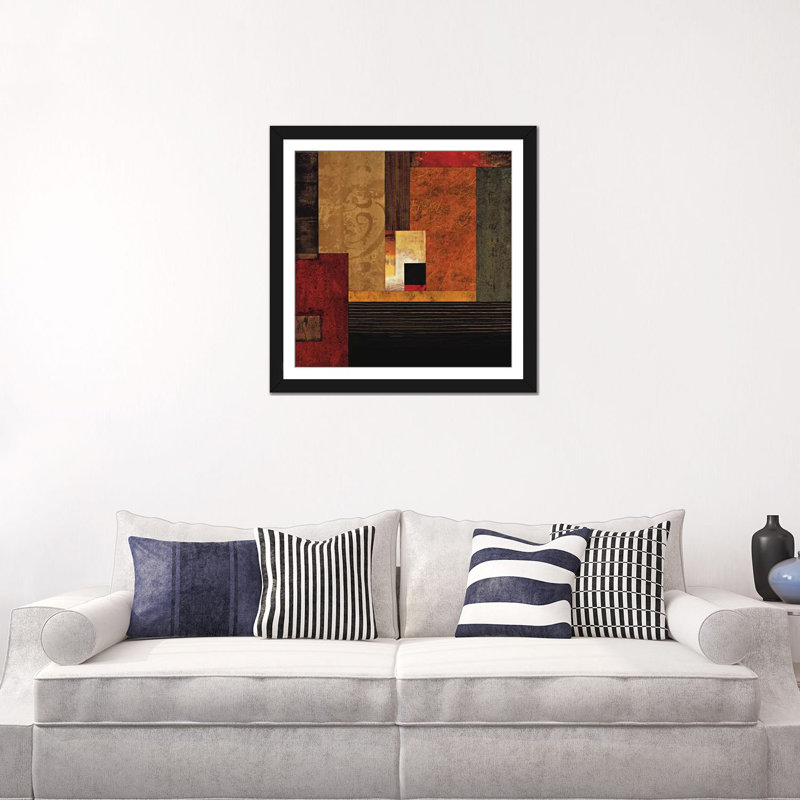 « the moment of of vérité i », reproduction d’art sur toile, H 24 po x l 24 po x P 1 po, Papier d'art encadré noir, Blanc