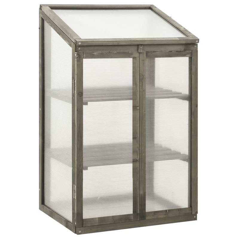 Elwyn 23.6' W x 17.7' D Growing Rack, Gray