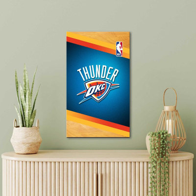 Oklahoma City Thunder NBA Canvas Wall Art – Officially Licensed Basketball Team Print – Ready to Hang