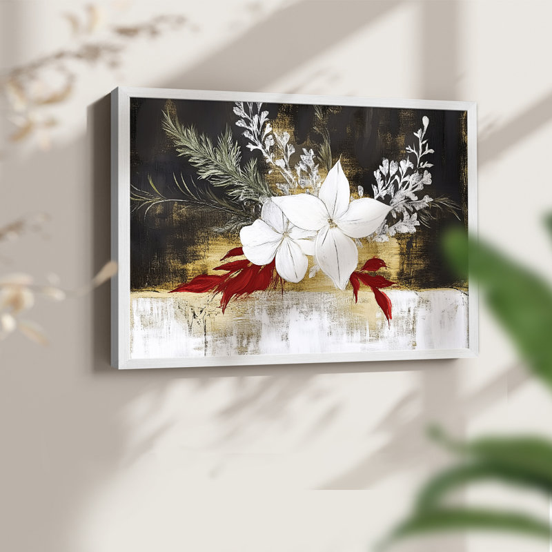 Chirstmas Art-CCXLI -Framed Print - Restickable, H 11 po x l 14 po, Blanc