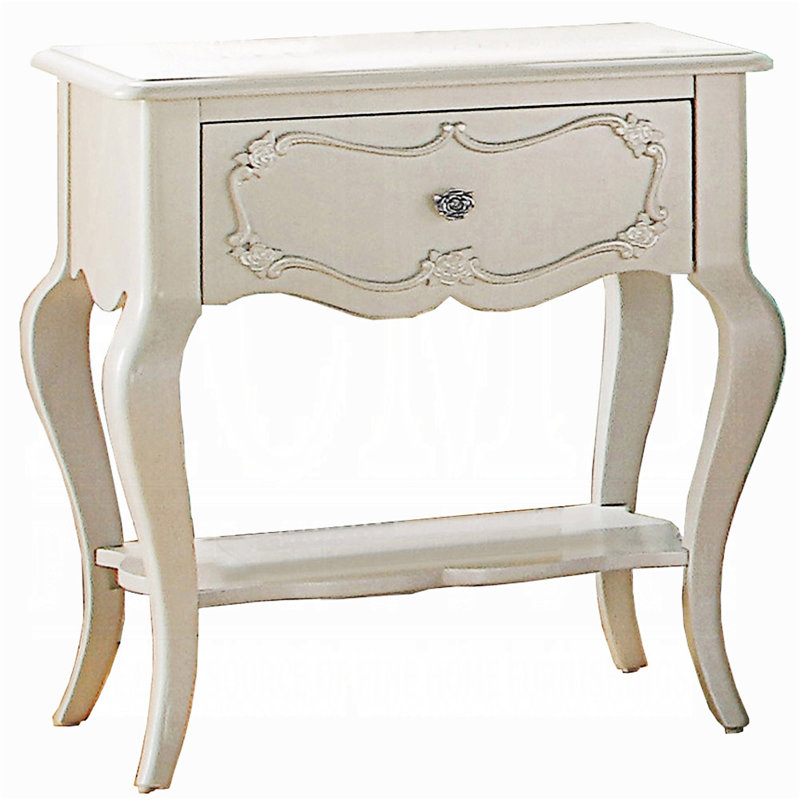 Table de chevet avec tiroir et tablette