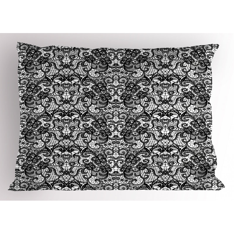 Spring Polyester Damask Sham Set, Twin
