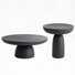Ensemble de tables basses 31,5 po MgO Cement Mushroom et 17,7 po