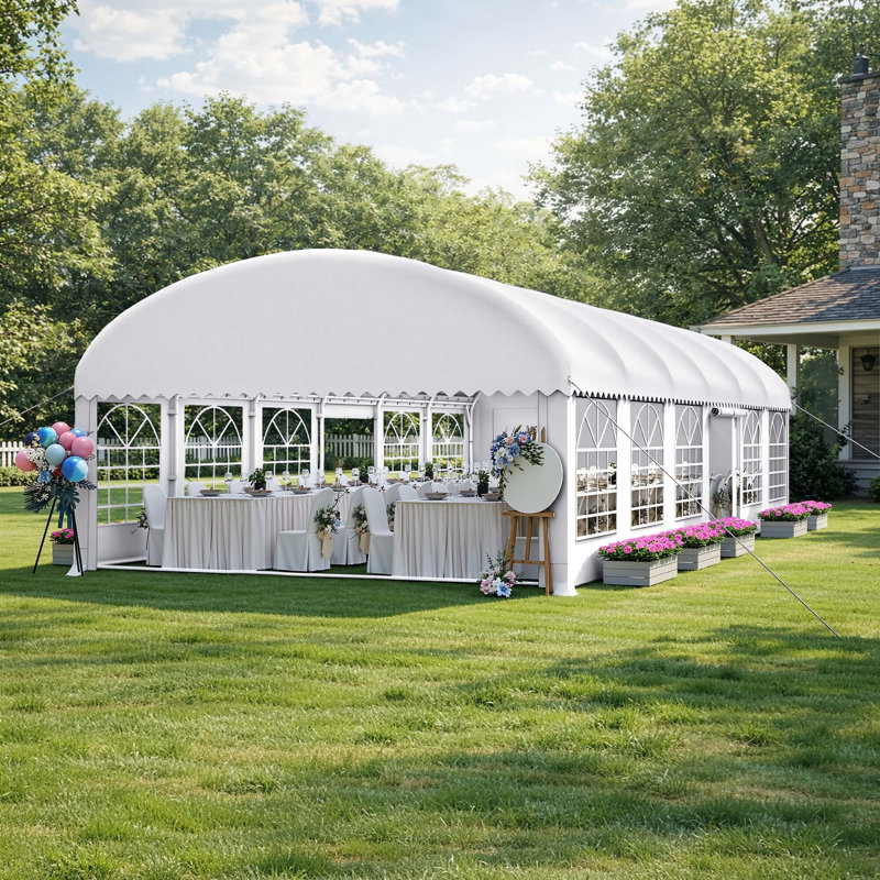 Auvent de tente de fête avec parois latérales amovibles Edrosie Inc 20X40FT