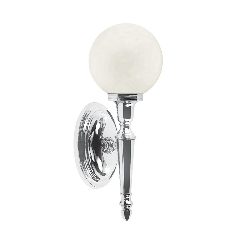 Dryden 1 Light Bath Sconce, Polished Chrome