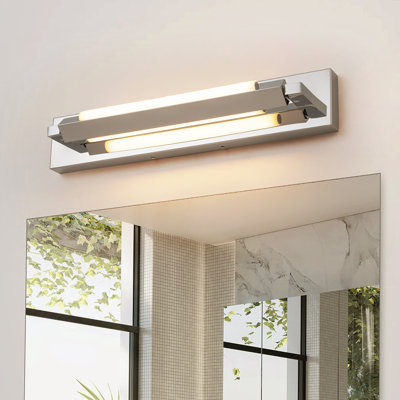 Éclairage de salle de bain 1 lumière linéaire à intensité variable moderne pour salle de bain