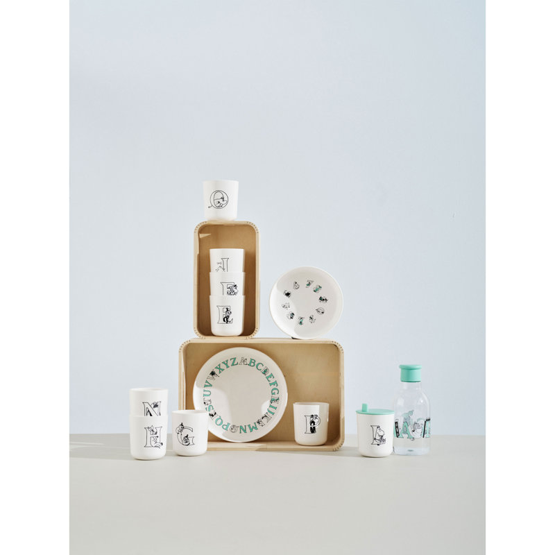 Rig-Tig Moomin ABC Dinner Plate, Turquoise