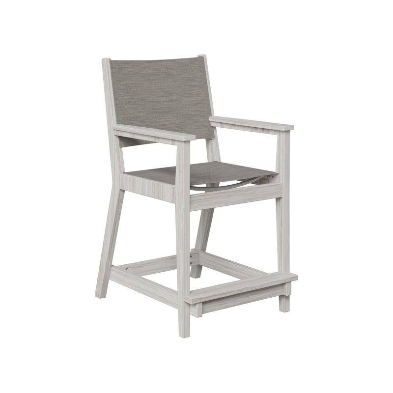Berlin Gardens Mayhew Chair With Sling Fabric, Seashell, 23.5"