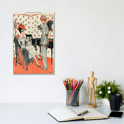 1921 La Vie Parisienne Magazine Plate by The Advertising Archives - No Frame Gallery-Wrapped Canvas Giclée on Canvas