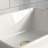 16" X 12" Small White Rectangular Ceramic Vessel Above Counter Bathroom Vanity Sink